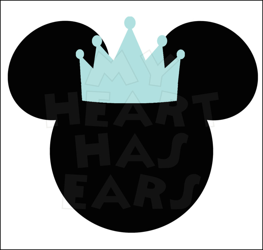 Prince Mickey Mouse ears head INSTANT DOWNLOAD digital clip art ...