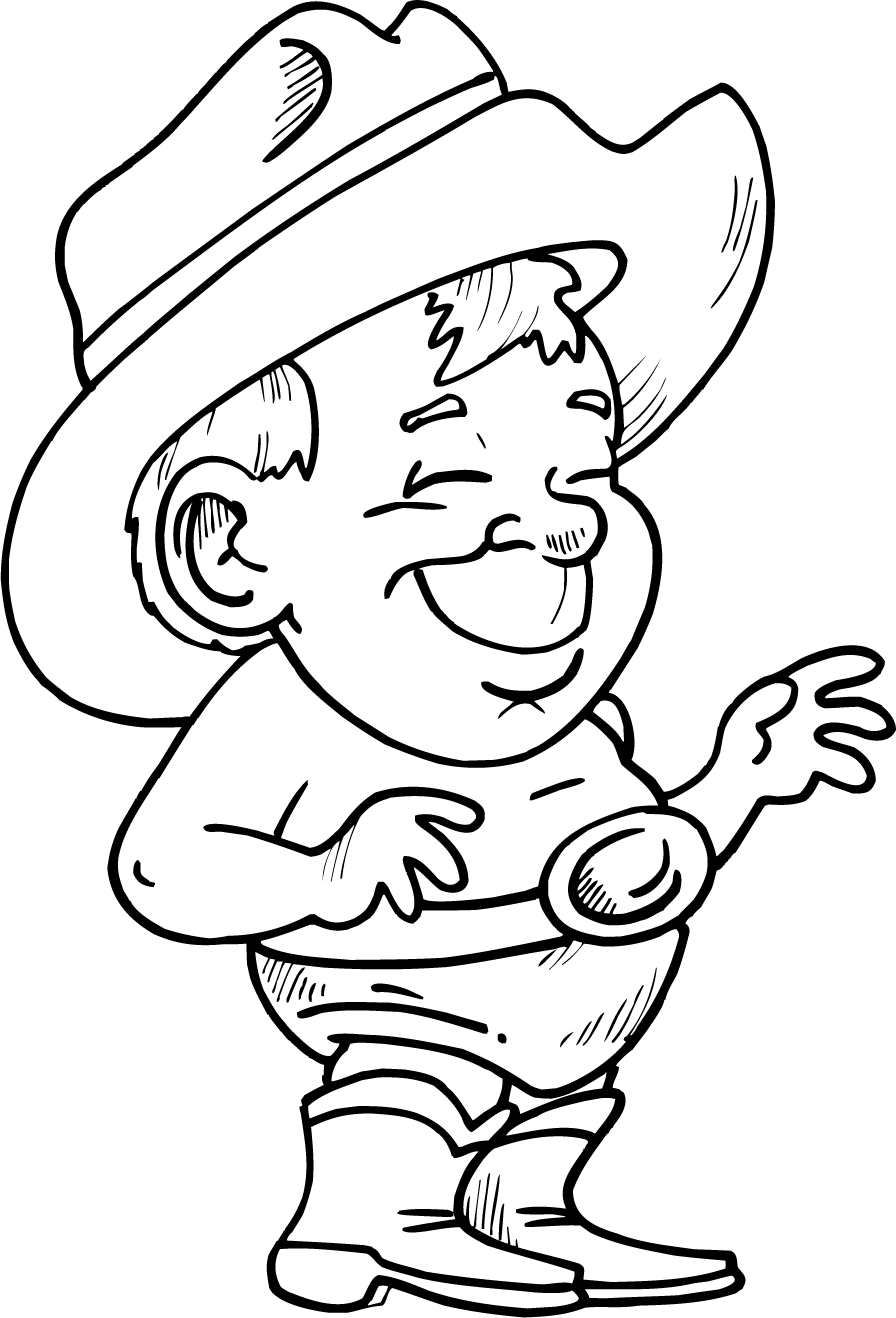 Trends For > Cowboy Boots Coloring Page