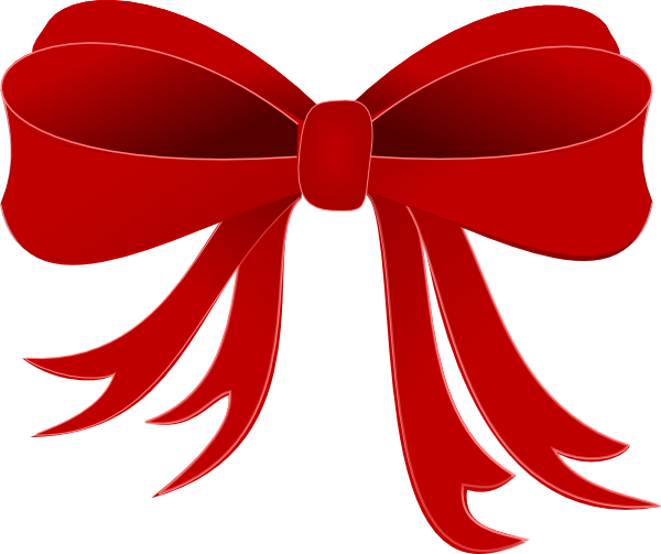 Free Red Bow Clip Art