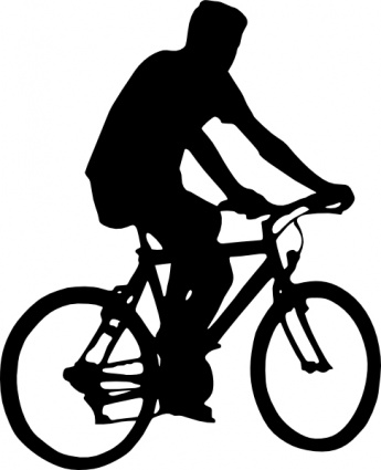 Bicyclist Silhouette clip art - Download free Other vectors