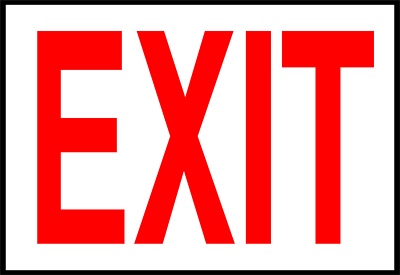 exit sign clip art item 3 | Clipart Panda - Free Clipart Images