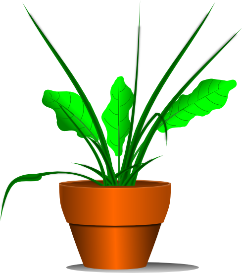 Potted Plant Clipart Black And White | Clipart Panda - Free ...