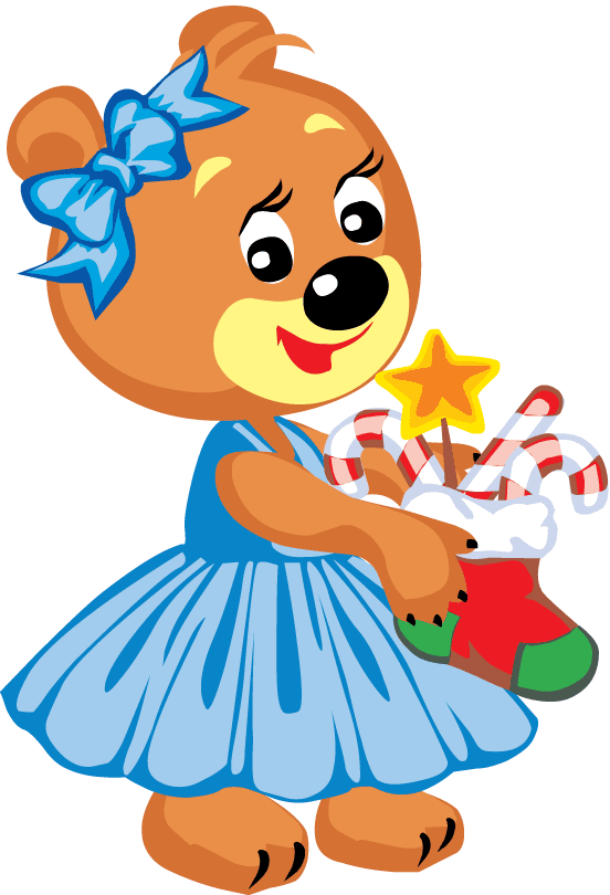 clipart teddy bear christmas - photo #36