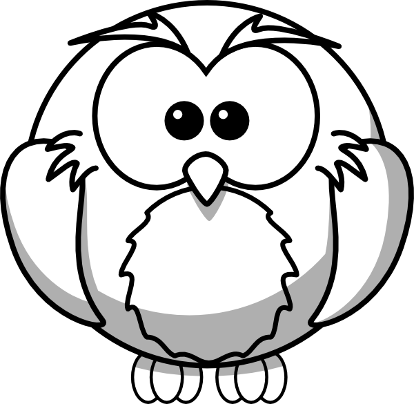 Outline Of An Owl - ClipArt Best