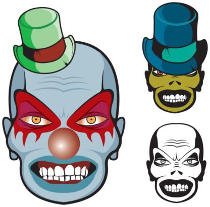 Scary Clown Faces - ClipArt Best