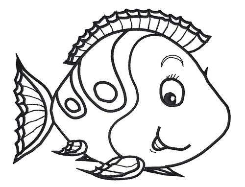 Cute Fish Outline Images & Pictures - Becuo