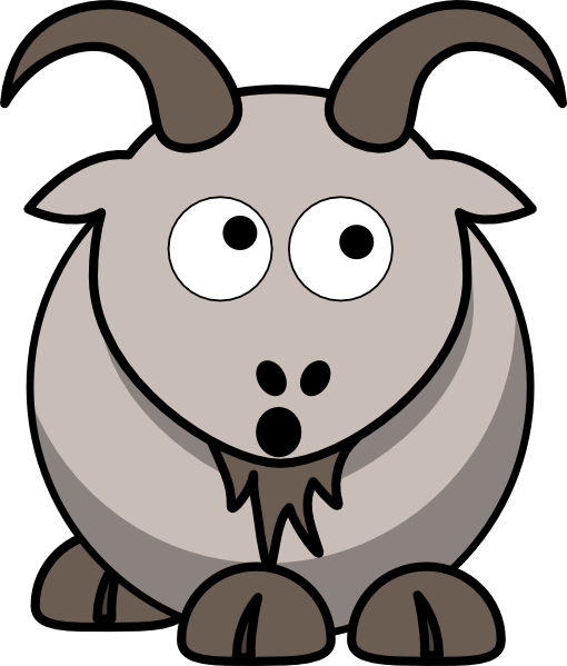 Suprised Goat clip art - vector clip art online, royalty free ...