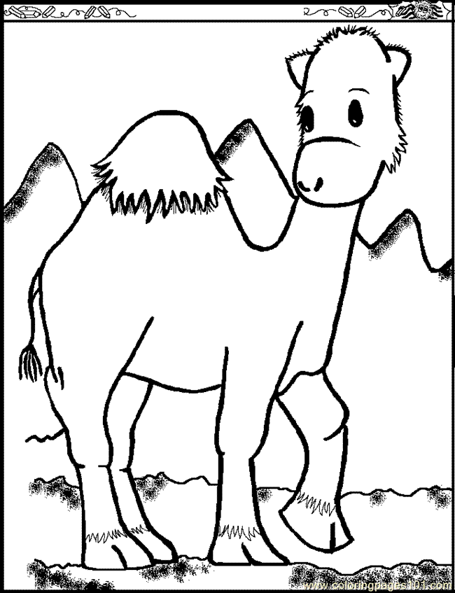 Coloring Pages Camel110 (Mammals > Camel) - free printable ...
