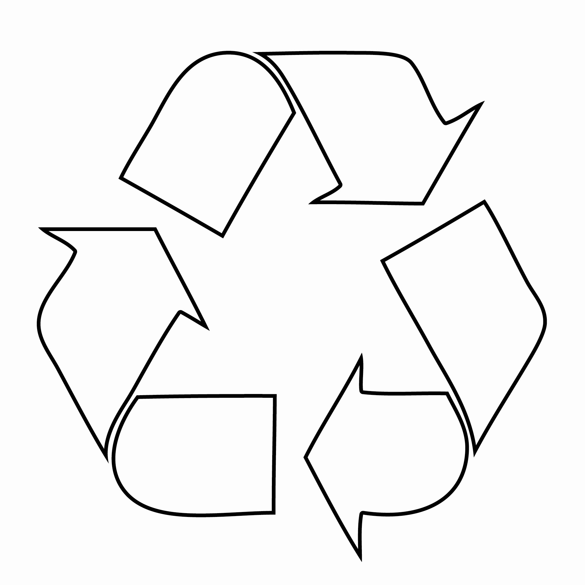 Printable Clip Art Recycle Symbol Free Recycling Symbol Printable