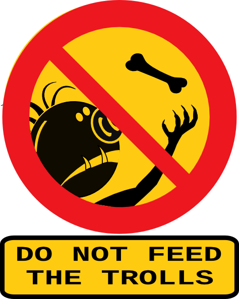 Do Not Feed The Trolls clip art - vector clip art online, royalty ...