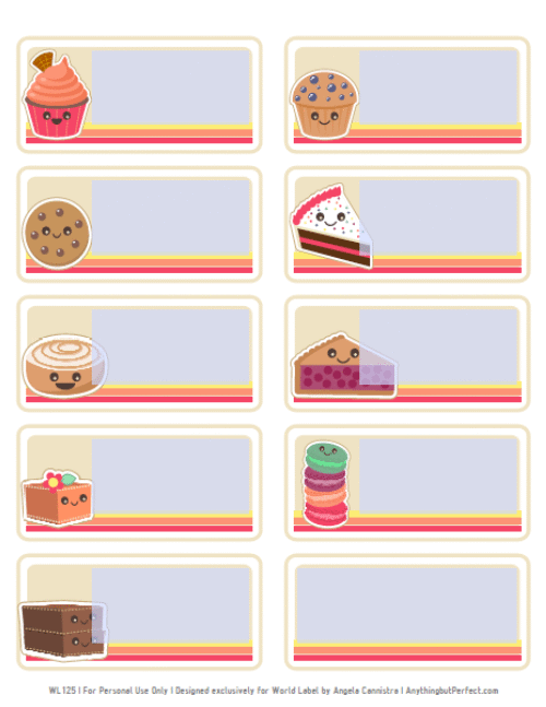 Bake Sale Printable Labels Set | Worldlabel Blog