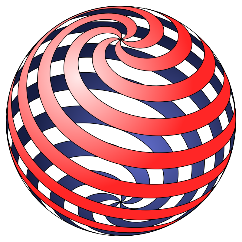 Clipart - spiral ball