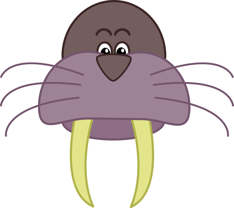 Walrus Clipart Black And White