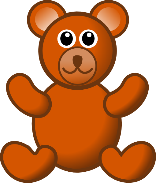 Brown Teddy Bear clip art - vector clip art online, royalty free ...