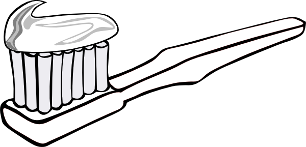 toothpaste clipart black and white - photo #8