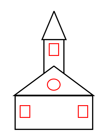 Drawing A Cartoon Church - Cliparts.co