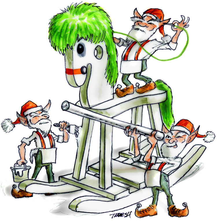 Blogs @ herald-dispatch.com: The Drawing Board: Elves working finish