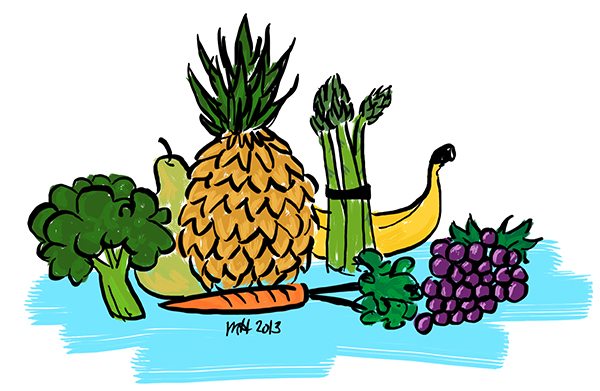 Cartoon Healthy Food - Cliparts.co
