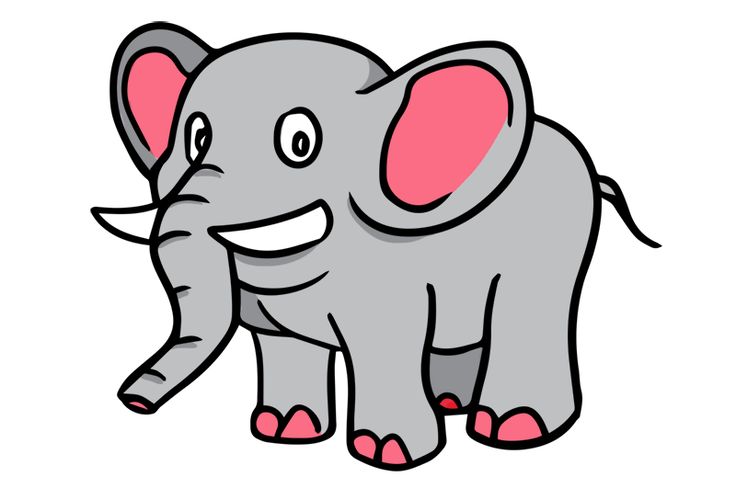 gambar kartun gajah | Gambar Mewarnai | Pinterest