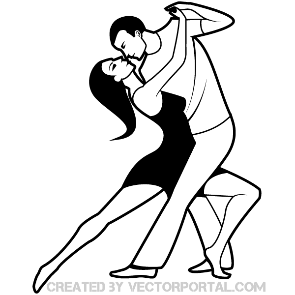 Dancing Couple Clip Art Image | 123Freevectors