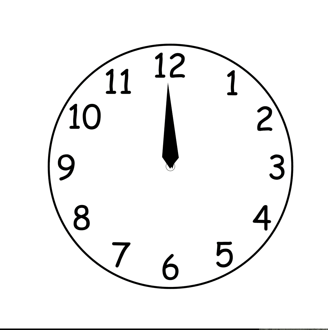 Images For > Blank Analog Clock Clip Art