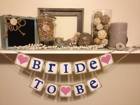 Bridal Shower Decoration Bride to Be Chair Banner Customizable ...