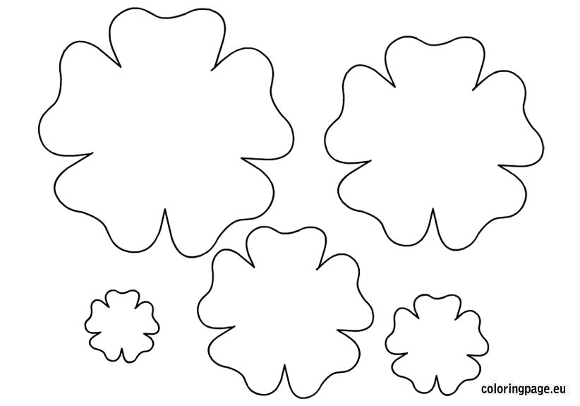 Flower template printable | Coloring Page