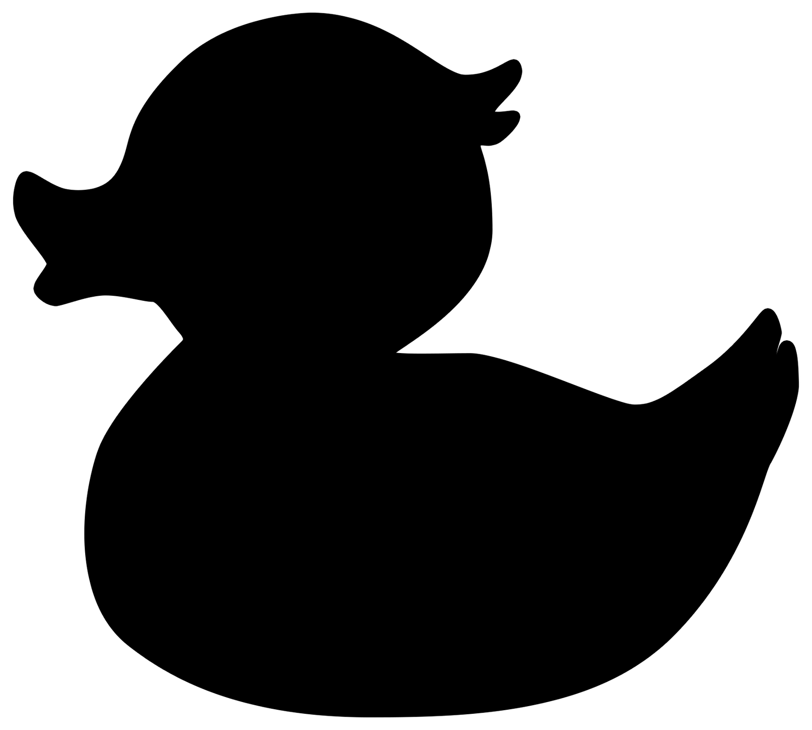 Rubber Duck Silhouette - ClipArt Best