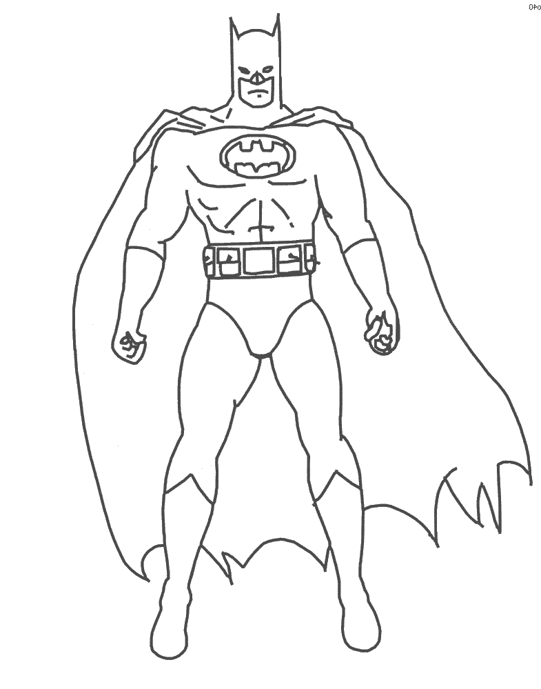 Batman Color Pages - Drawing Kids