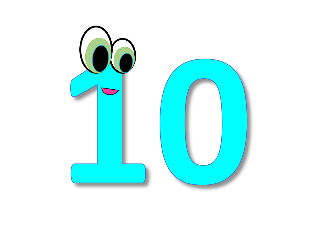 Number 10 Clipart