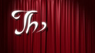 Closing Red Curtain With A Title "the End", 3d Animation Stock ...