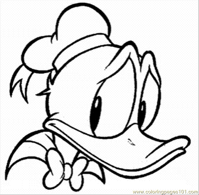 Donald Sad coloring page - Free Printable Coloring Pages