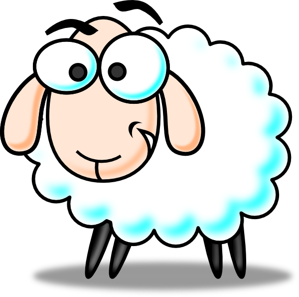 Funny Sheep clip art - vector clip art online, royalty free ...