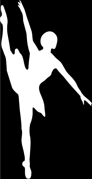 Black And White Ballerina clip art - vector clip art online ...