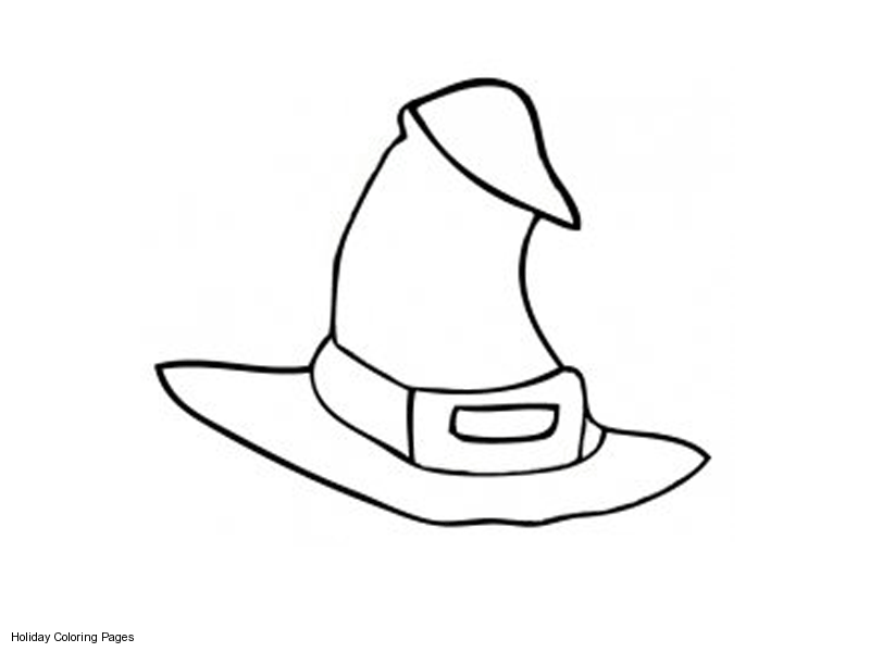 Coloring Pages Halloween Witch Hat Tattoo