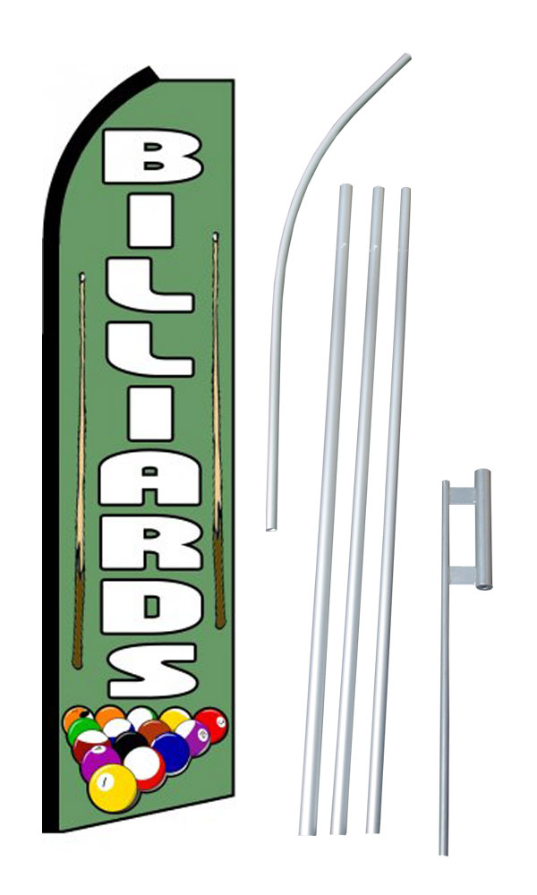 Billiards Feather Banner Sign Kit by NEOPlex on Sale $79.95