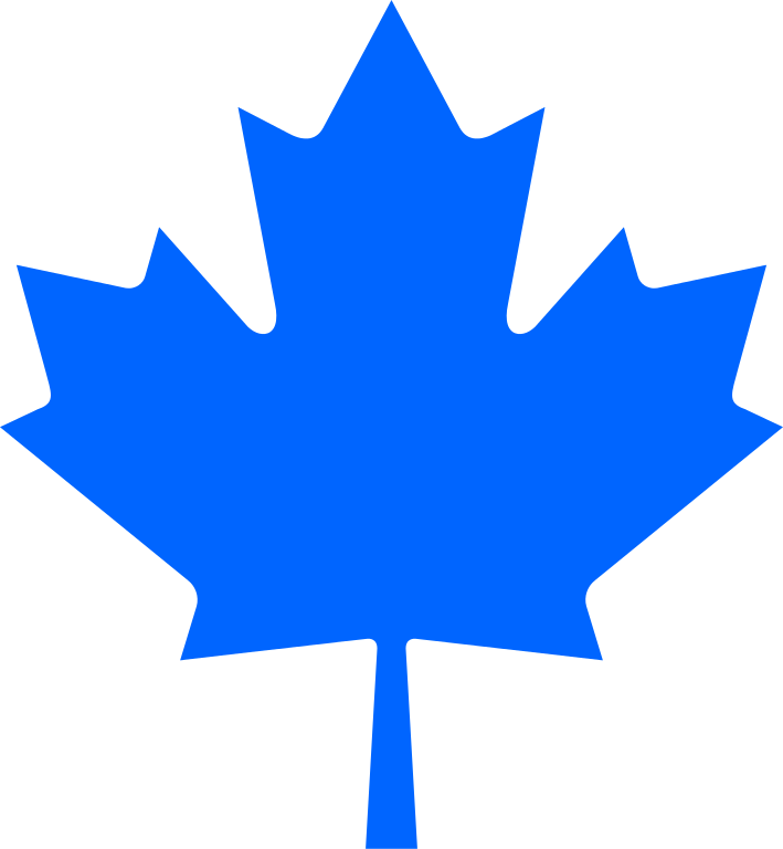 File:Conservative maple leaf, blue.svg - Wikimedia Commons