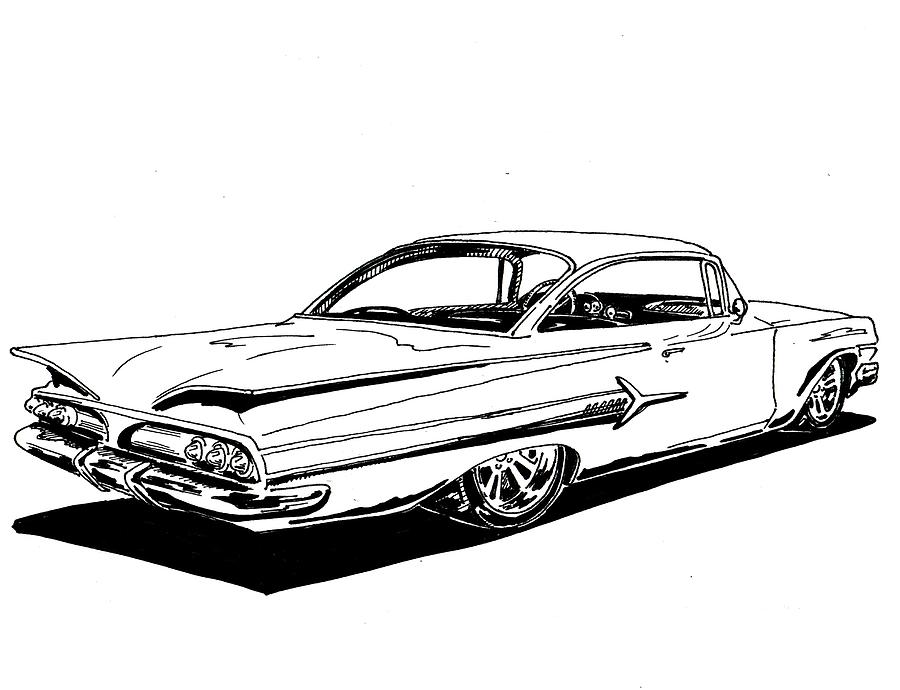 Lowrider Cars Impala Drawings Images & Pictures - Becuo