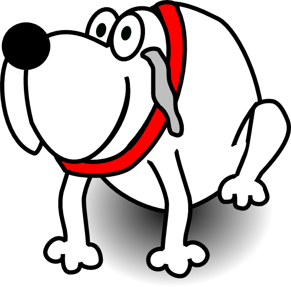 Gardian Dog White clip art - vector clip art online, royalty free ...