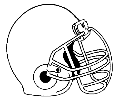 Football Helmet Clipart Black And White | Clipart Panda - Free ...