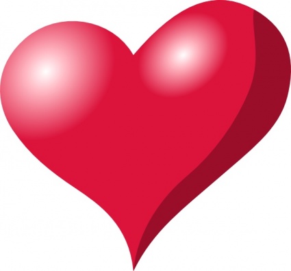 Red Heart Outline Clipart | Clipart Panda - Free Clipart Images