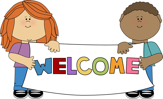Kids Holding a Welcome Sign Clip Art - Kids Holding a Welcome Sign ...
