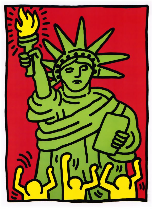 Statue of Liberty by Keith Haring at Hamilton-Selway Fine Art ...