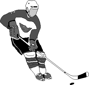 Animated Hockey Player Clipart