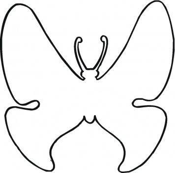Outline Of A Butterfly - ClipArt Best