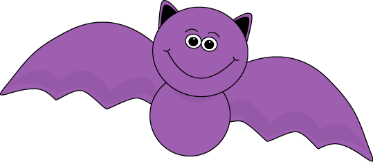 Purple Halloween Bat Clip Art - Purple Halloween Bat Image