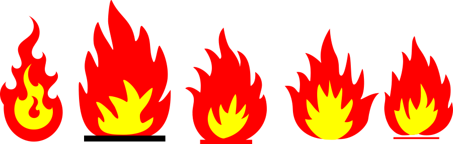 Fire and flames remixes small clipart 300pixel size, free design ...