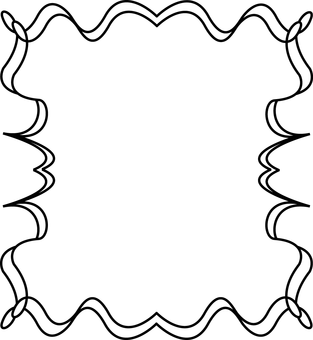 Full Page Squiggly Zig Zag Border Frame - Free Clip Art Frames