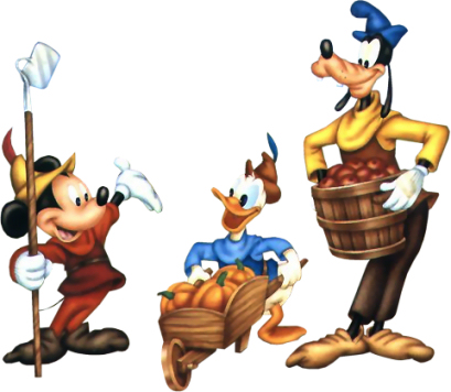 Disney's Mickey Mouse Fall Harvest Clipart --> Disney-