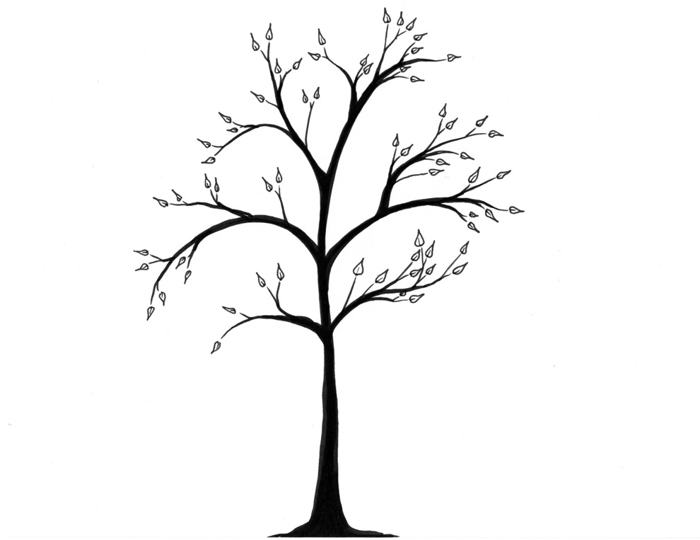 Simple Tree Drawings - Gallery